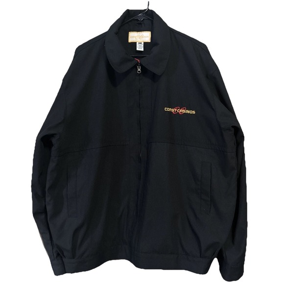 Gold Coast Other - VTG Gold Coast‎ Casino Men's Black Bomber Jacket Size Large Embroidered Patch